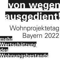 Key visual des Wohnprojektetags Bayern 2022 © StMB