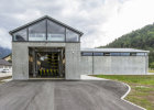 Waschanlage für Militärfahrzeuge, Mittenwald; Umgesetzt durch das Staatliche Bauamt Weilheim; Architekten: Haack + Höpfner Architekten
