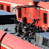 S-Bahn München mit elektrischem Triebzg ET 423; Im Bild: Stromabnehmer © Deutsche Bahn AG / Uwe Miethe