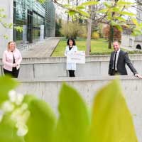 Bayerns Bauministerin Kerstin Schreyer, die Präsidentin der Bayerischen Architektenkammer Christine Degenhart und Umweltminister Thorsten Glauber 