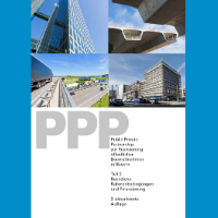 Titelseite des PPP-Leitfadens, Teil 2 "Rechtliche Rahmenbedingungen und Finanzierung"