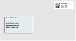 Adressierter Briefumschlag